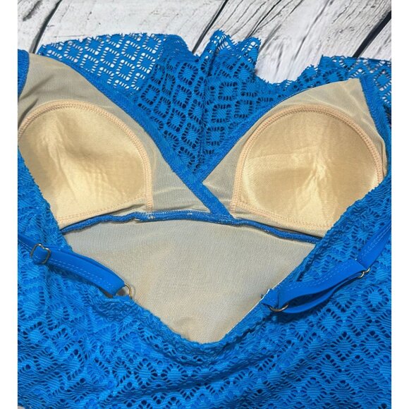 Alisha Levine Swimwear One Piece Diamond Pattern Swim Dress - Picture 13 of 13